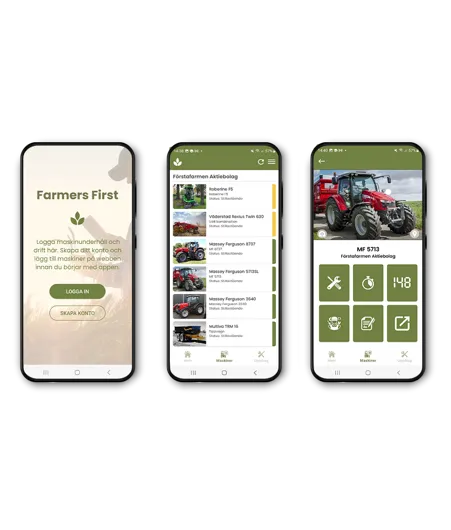 Serviceapp för maskinunderhåll