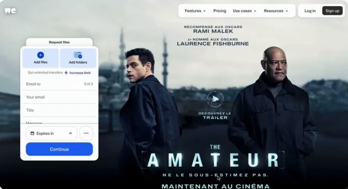 Disney+ × WeTransfer
