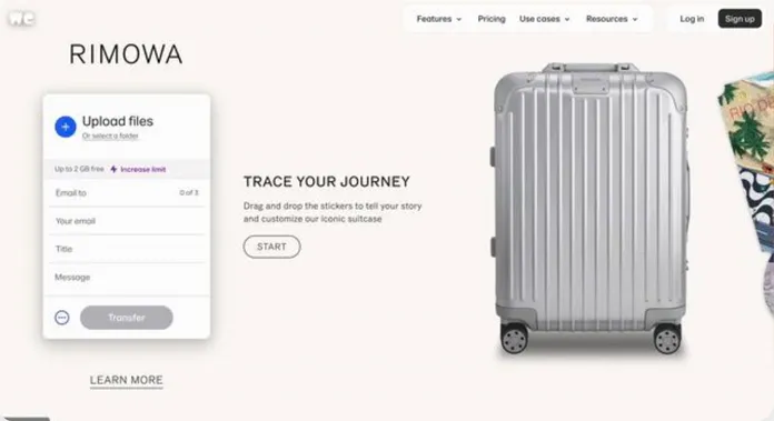 Rimowa × WeTransfer