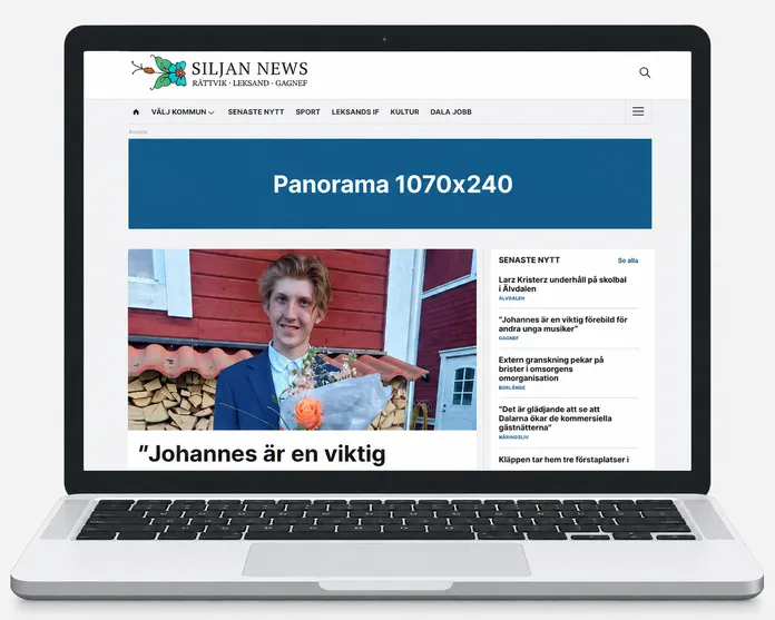 Siljan News desktop