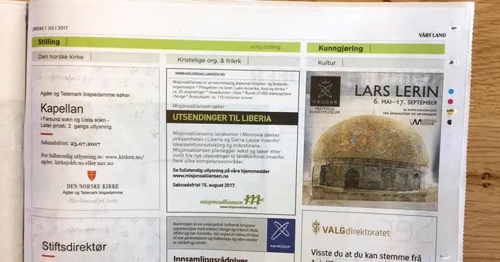 Rubrikk/annonsesider 