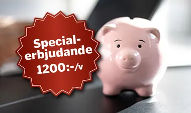 Annonsera fem veckor i rad för bara 1200 kr/vecka
