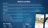 Native artikel i redaktionell miljö