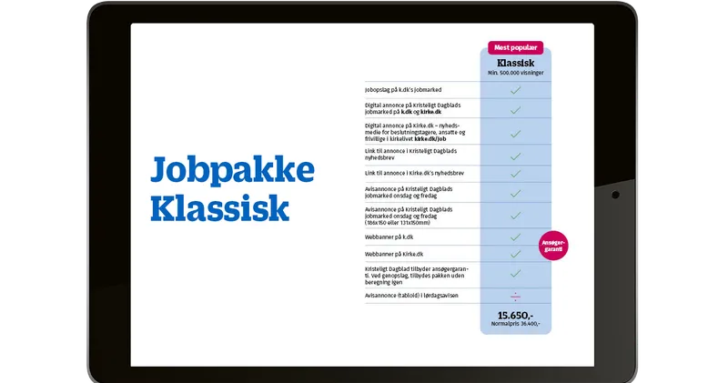 Klassisk jobpakke