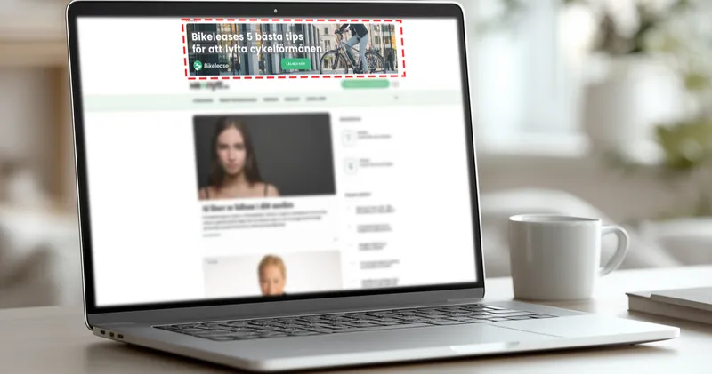 Toppbanner  – maximal synlighet från första intrycket