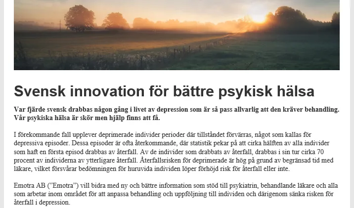 Stand-alone utskick