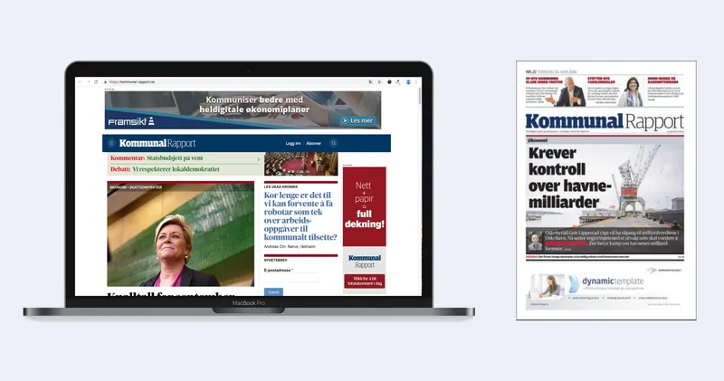 Papir og online (inklusive nyhetsbrev)