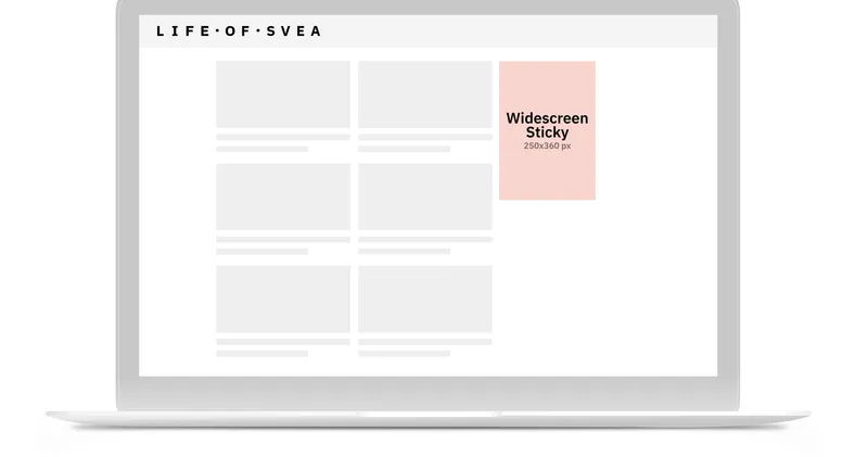 Widescreen Sticky 250x360