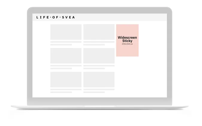 Widescreen Sticky 250x360