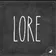Lore