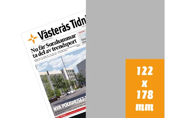 VT annons åttondelssida