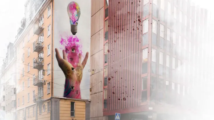 Mural - Brunkebergstorg A