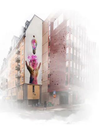 Mural - Brunkebergstorg A