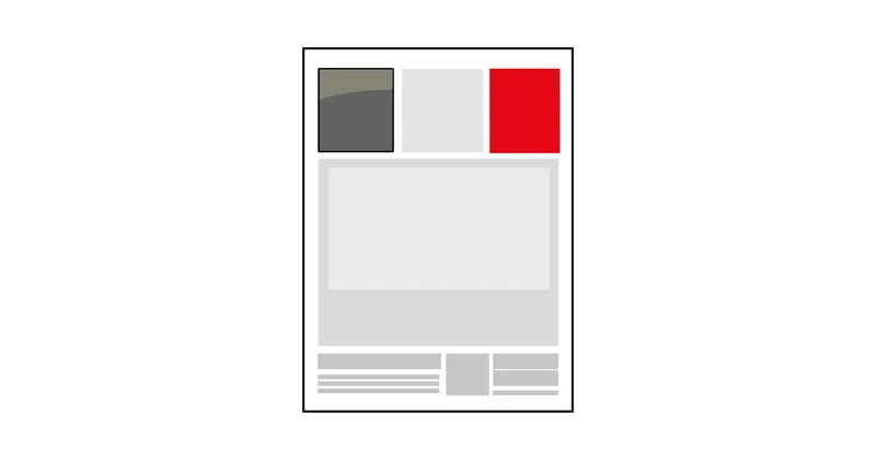 Sonderplatzierung Titelseite Titelkopf