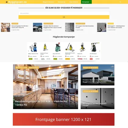 Frontpage banner